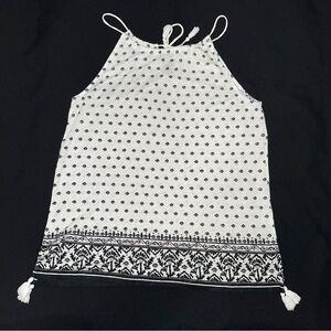 Vineyard Vines tank top size small spaghetti strap black and white